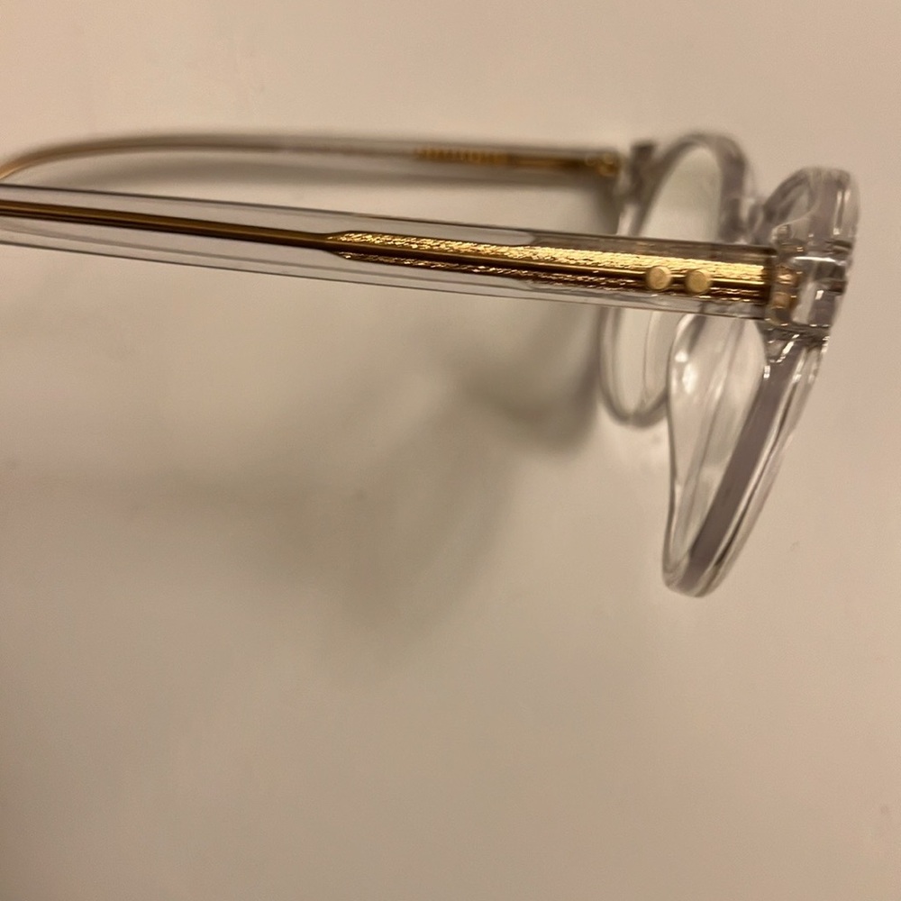 Unisex Blue light glasses. Clear and gold - Picture 3 of 9